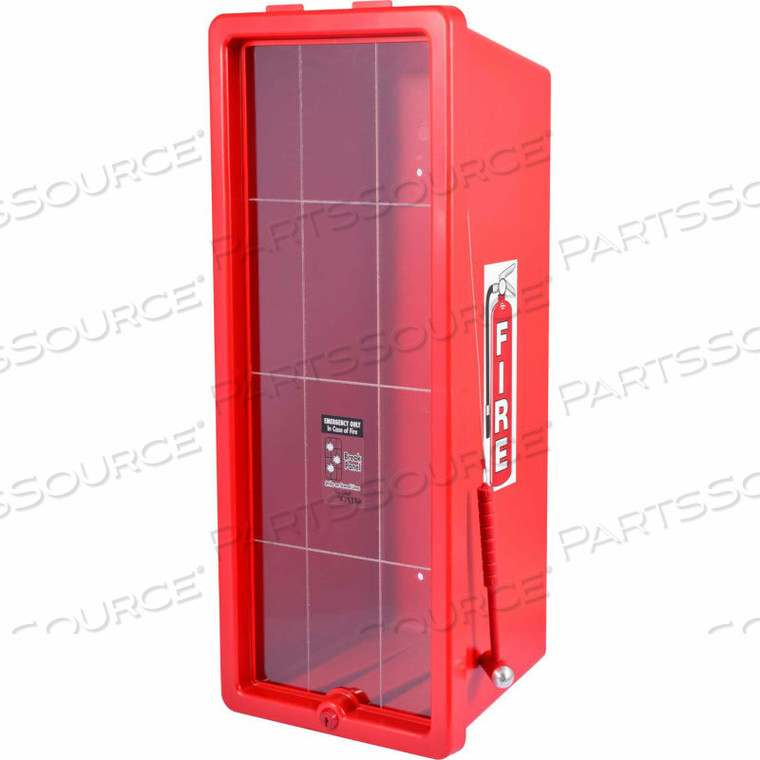 CHIEF PLASTIC FIRE EXTINGUISHER CABINET, FITS 20 LBS. EXTINGUISHER, RED by Cato CHIEF PLASTIC FIRE EXTINGUISHER CABINET, FITS 20 LBS. EXTINGUISHER, RED by Cato