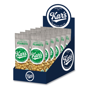 PEANUTS, SALTED, 2.5 OZ PACKET, 12/BOX by Kar's