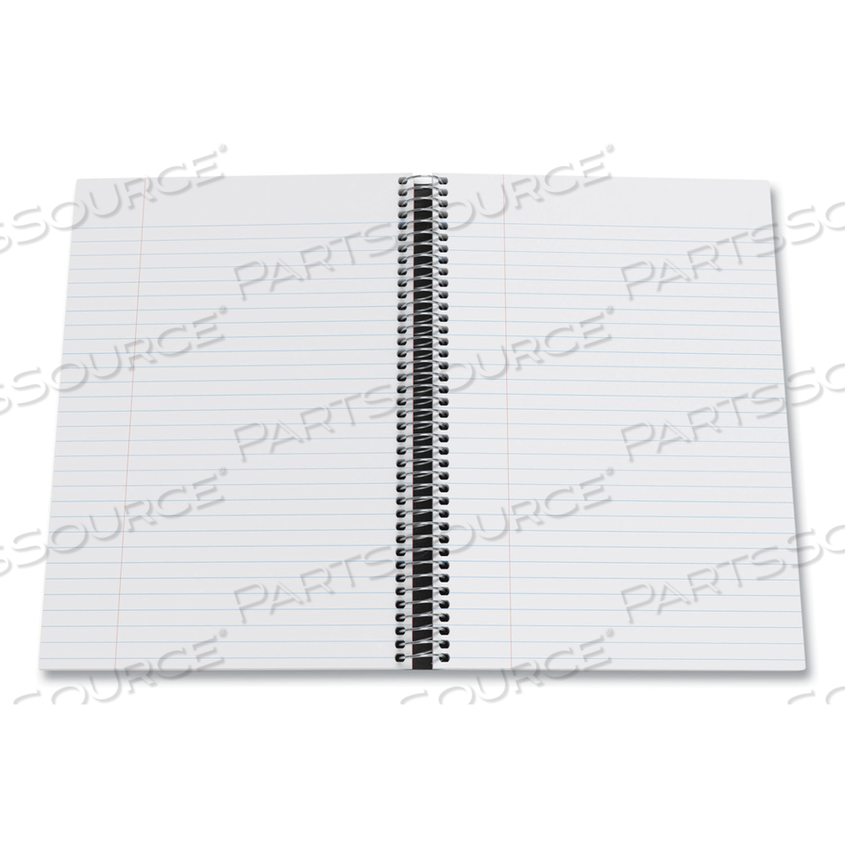 TWO-SUBJECT NOTEBOOK, MEDIUM/COLLEGE RULE, BLUE COVER, 9.5 X 6, 100 SHEETS 