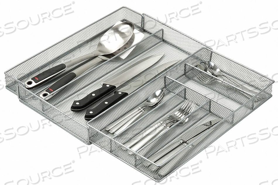 EXPANDABLE CUTLERY TRAY 7 COMPARTMENTS by Honey-Can-Do EXPANDABLE CUTLERY TRAY 7 COMPARTMENTS by Honey-Can-Do