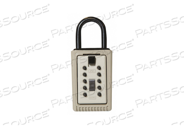 LOCK BOX CLAY PORTABLE PUSHBUTTON 3 KEYS by Kidde LOCK BOX CLAY PORTABLE PUSHBUTTON 3 KEYS by Kidde