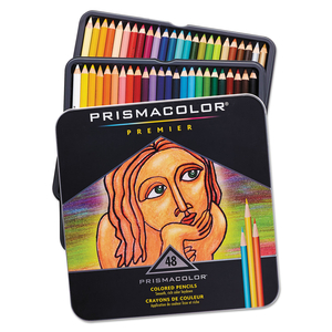 PREMIER COLORED PENCIL, 3 MM, 2B (#1), ASSORTED LEAD/BARREL COLORS, 48/PACK by Prismacolor