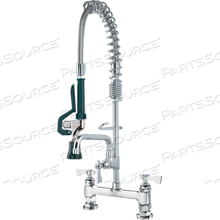 ROYAL SERIES 8" SPACE SAVER PRE-RINSE W/ FAUCET, 8" SPOUT, DECK MOUNT by Krowne ROYAL SERIES 8" SPACE SAVER PRE-RINSE W/ FAUCET, 8" SPOUT, DECK MOUNT by Krowne