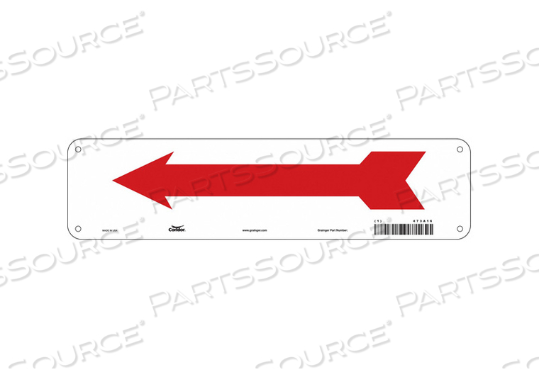 SAFETY SIGN 14 W 3-1/2 H 0.060 THICK 