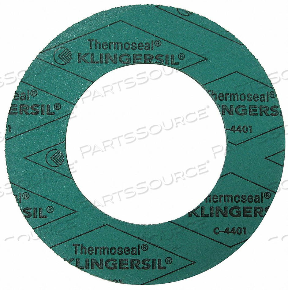 RING FLANGE GASKET, CLASS 150, ARAMID, BUNA-N BINDER, FOR 2 IN PIPE, 1/8 IN THICK by Thermoseal RING FLANGE GASKET, CLASS 150, ARAMID, BUNA-N BINDER, FOR 2 IN PIPE, 1/8 IN THICK by Thermoseal
