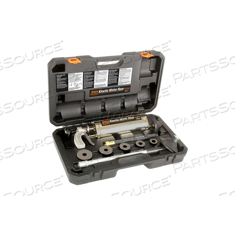KINETIC WATER RAM MANUAL DRAIN CLEANER W/CASE by General Wire Spring Comp KINETIC WATER RAM MANUAL DRAIN CLEANER W/CASE by General Wire Spring Comp