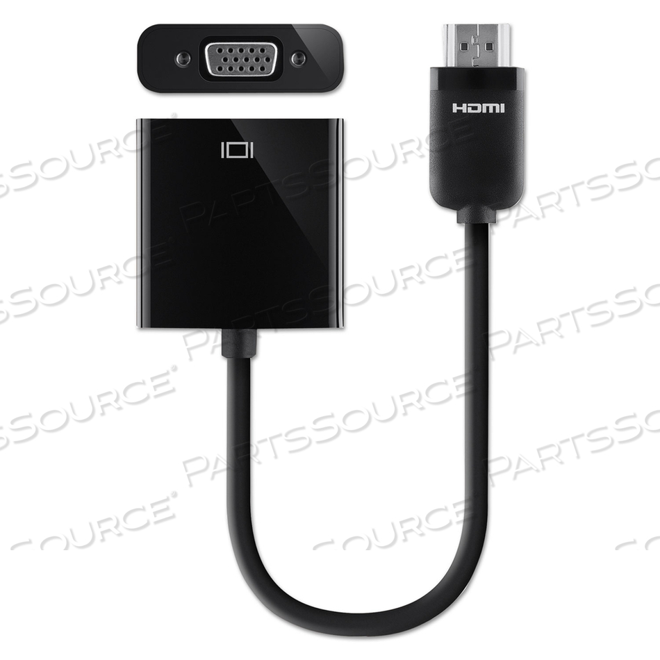 HDMI TO VGA + 3.5MM AUDIO ADAPTER, 5", BLACK by Belkin HDMI TO VGA + 3.5MM AUDIO ADAPTER, 5", BLACK by Belkin