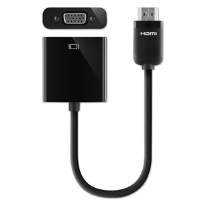 BELKIN HDMI TO VGA + 3.5MM AUDIO ADAPTER - VIDEO CONVERTER - HDMI - HDMI - BLACK by Belkin