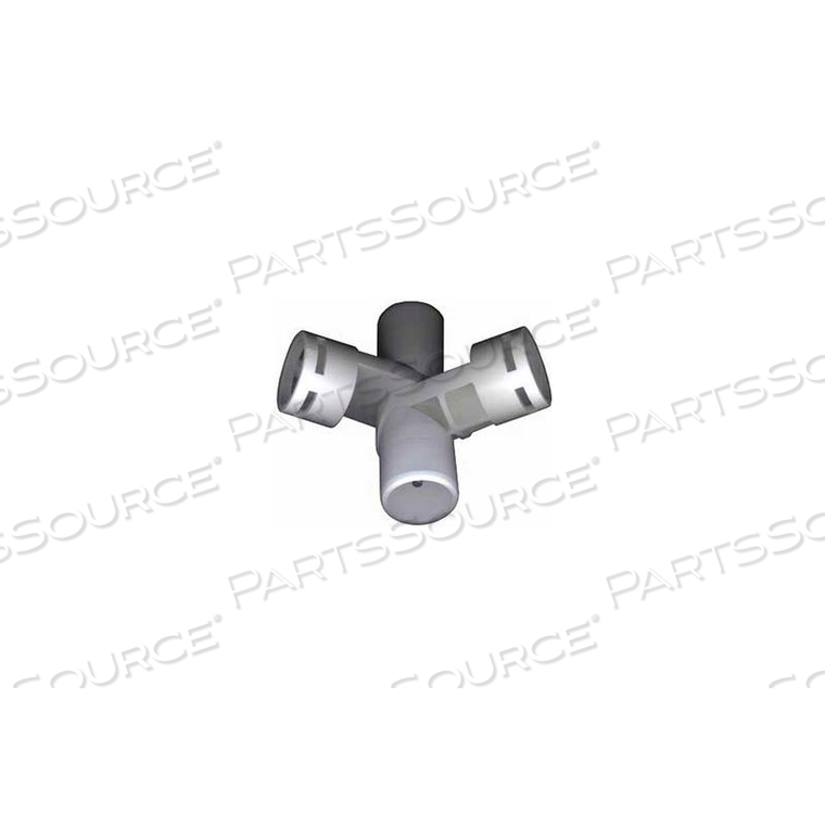 ADJUSTABLE JOINT 4 WAY FITTINGS, 1"DIA., FURNITURE GRADE PVC, WHITE by Circo Innovations