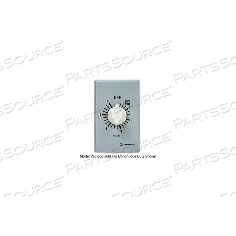 6 HOUR 125-277 V SPST COMMERCIAL SERIES TIMER W/ HOLD FOR CONTINUOUS DUTY by Intermatic 6 HOUR 125-277 V SPST COMMERCIAL SERIES TIMER W/ HOLD FOR CONTINUOUS DUTY by Intermatic