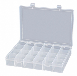 COMPARTMENT BOX 24 COMPARTMENTS CLEAR by Durham Manufacturing Company