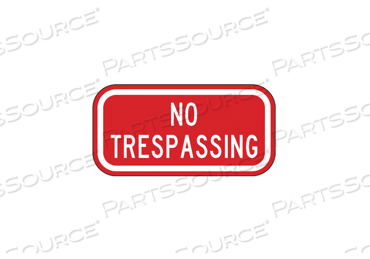 TRAFFIC SIGN 6 X 12IN WHT/R TEXT by Lyle Signs Inc.