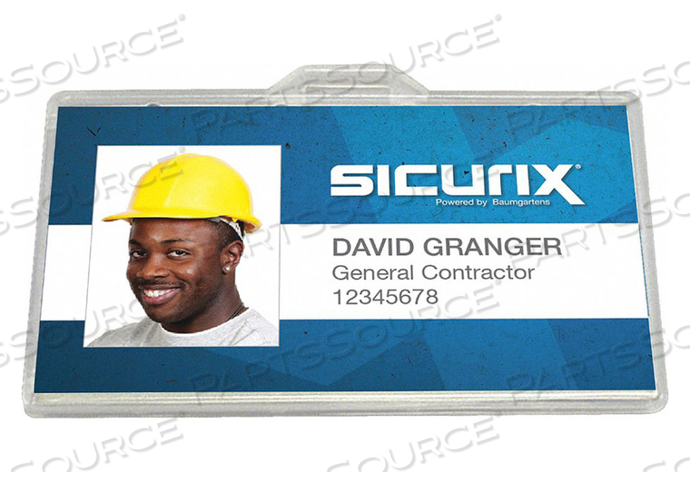 ID BADGE HOLDER HORIZONTAL PK100 by Baumgartens ID BADGE HOLDER HORIZONTAL PK100 by Baumgartens