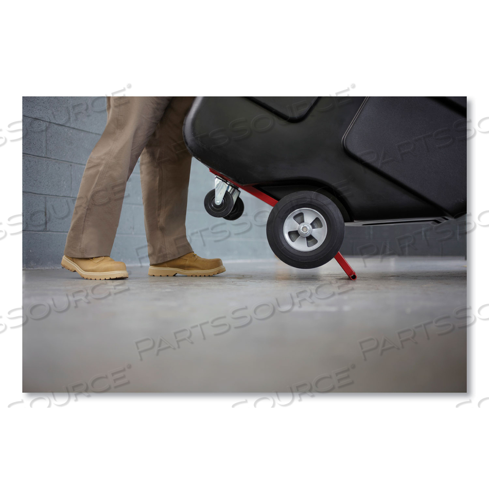 ROTOMOLDED TILT TRUCK, 202 GAL, 450 LB CAPACITY, PLASTIC, BLACK by Rubbermaid Medical Division ROTOMOLDED TILT TRUCK, 202 GAL, 450 LB CAPACITY, PLASTIC, BLACK by Rubbermaid Medical Division