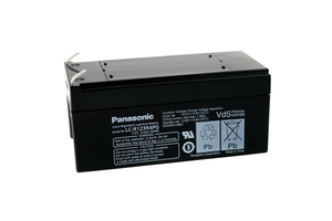 BATTERY, SEALED LEAD ACID, 12V, 3.4 AH, FASTON (F1) by Panasonic / Matsushita Electric Industrial Co, Ltd