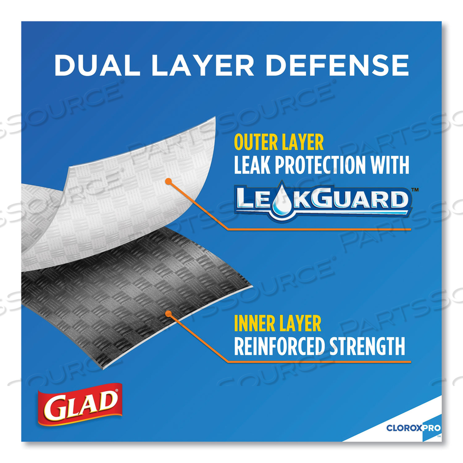 TRASH BAG 13 GAL. WHITE PK100 by Glad TRASH BAG 13 GAL. WHITE PK100 by Glad