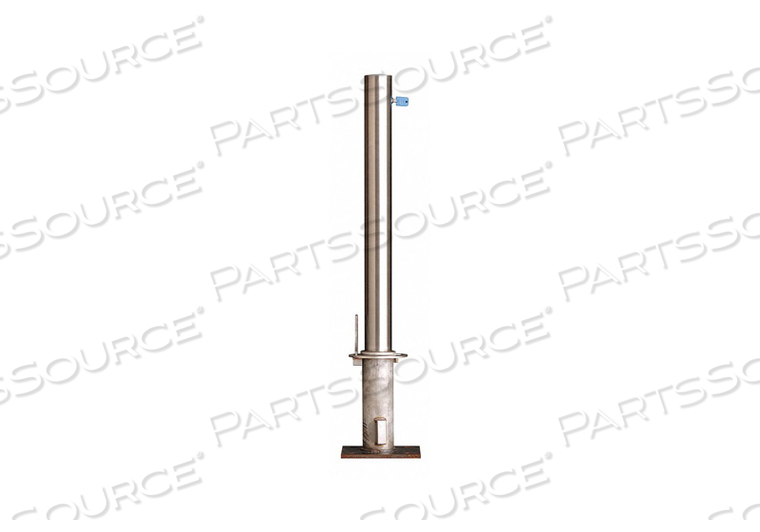 BOLLARD REMOVBLE 3 FLAT STAINLESS STEEL by Calpipe Security Bollards BOLLARD REMOVBLE 3 FLAT STAINLESS STEEL by Calpipe Security Bollards