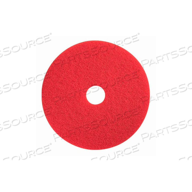 16" BUFFING PAD, RED, 5 PER CASE 