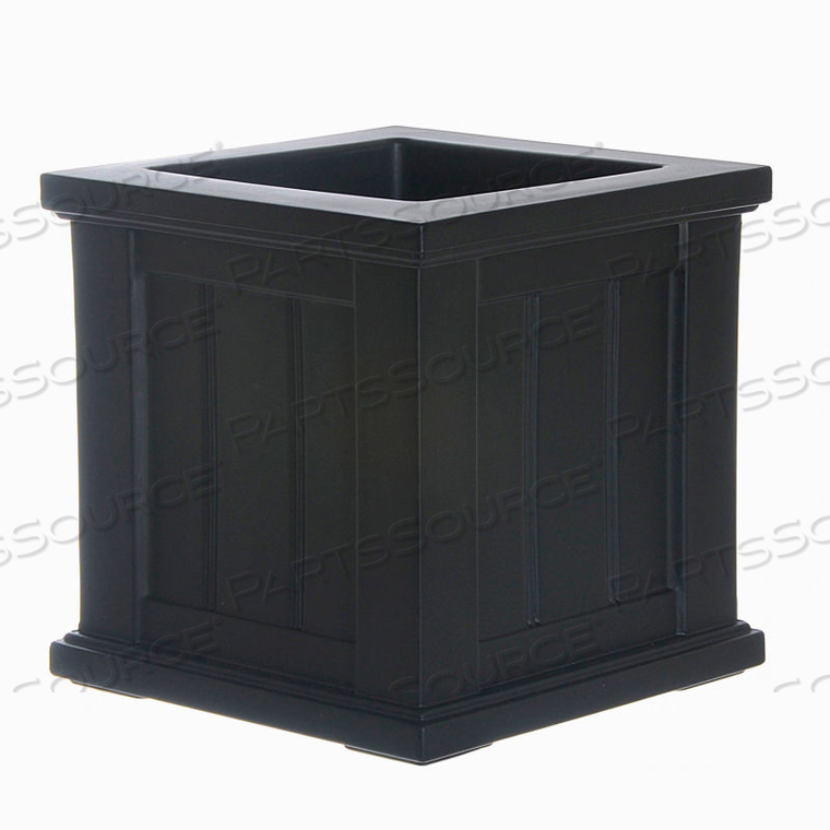 CAPE COD 14" X 14" SQUARE PLANTER, BLACK by Mayne Mail Post Inc CAPE COD 14" X 14" SQUARE PLANTER, BLACK by Mayne Mail Post Inc