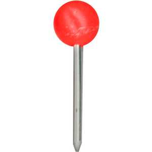 MEDIUM HEAD MAP TACKS, RED, 100/BX by Gem Products