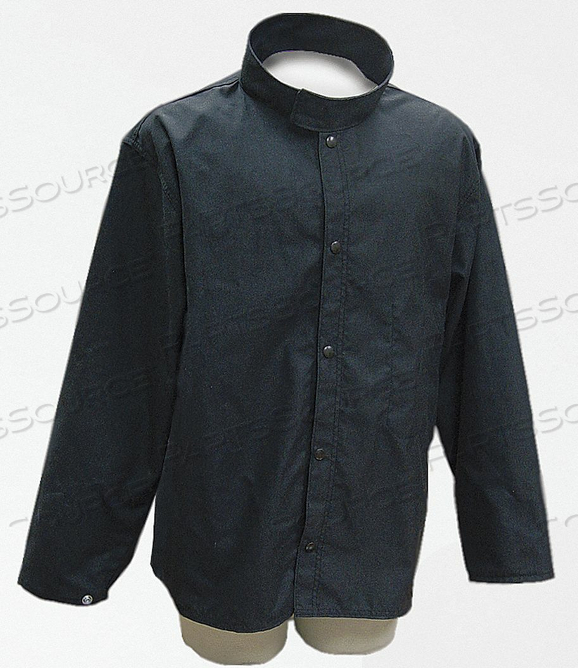 FLAME-RESISTANT JACKET NAVY L 30IN.L by Chicago Protective Apparel FLAME-RESISTANT JACKET NAVY L 30IN.L by Chicago Protective Apparel