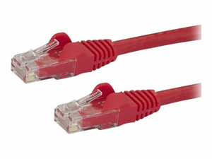8 FT RED CAT6 / CAT 6 SNAGLESS ETHERNET PATCH CABLE 8FT - PATCH CABLE - RJ-45 (M) TO RJ-45 (M) - 8 FT - UTP - CAT 6 - MOLDED, SNAGLESS - RED by StarTech.com Ltd.