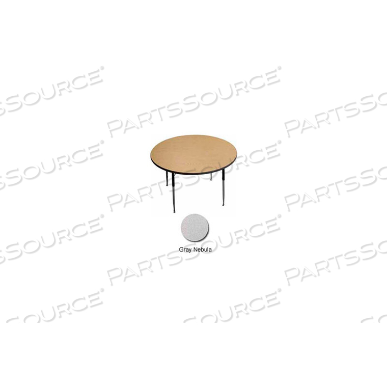 ACTIVITY TABLE - ROUND - 42" DIAMETER, STANDARD ADJ. HEIGHT, GRAY NEBULA 