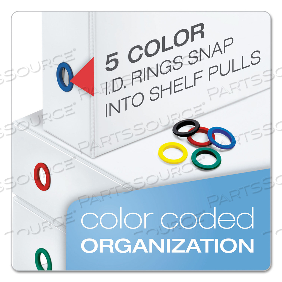 FREESTAND EASY OPEN LOCKING SLANT-D RING BINDER, 3 RINGS, 4" CAPACITY, 11 X 8.5, WHITE by Cardinal