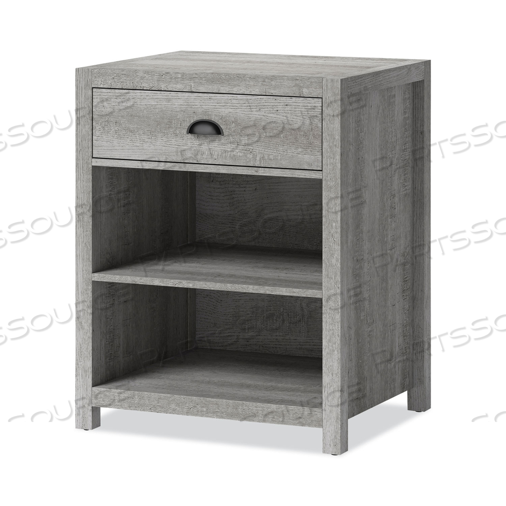 FALLBROOK PRINTER STAND, ENGINEERED WOOD, 3 SHELVES, 1 DRAWER, 50 LB CAPACITY, 24" X 20" X 30.25", SMOKED ASH by Whalen FALLBROOK PRINTER STAND, ENGINEERED WOOD, 3 SHELVES, 1 DRAWER, 50 LB CAPACITY, 24" X 20" X 30.25", SMOKED ASH by Whalen