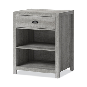 FALLBROOK PRINTER STAND, ENGINEERED WOOD, 3 SHELVES, 1 DRAWER, 50 LB CAPACITY, 24" X 20" X 30.25", SMOKED ASH by Whalen