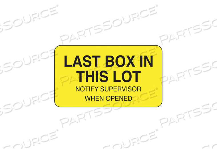 LOT LABEL 1 IN H 1-3/4 IN W PK1000 by Roll Products