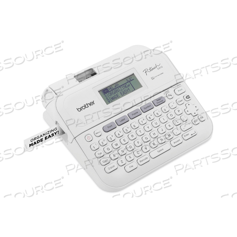 P-TOUCH PT-D410 ADVANCED CONNECTED LABEL MAKER, 20 MM/S, 8.9 X 3.9 X 12.3 by Brother P-TOUCH PT-D410 ADVANCED CONNECTED LABEL MAKER, 20 MM/S, 8.9 X 3.9 X 12.3 by Brother