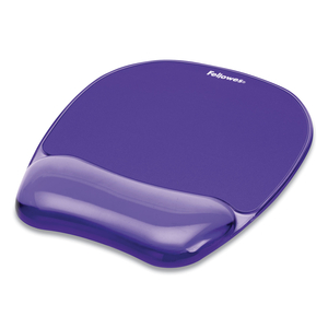 GEL CRYSTALS MOUSE PAD WITH WRIST REST, 7.87 X 9.18, PURPLE by Fellowes GEL CRYSTALS MOUSE PAD WITH WRIST REST, 7.87 X 9.18, PURPLE by Fellowes