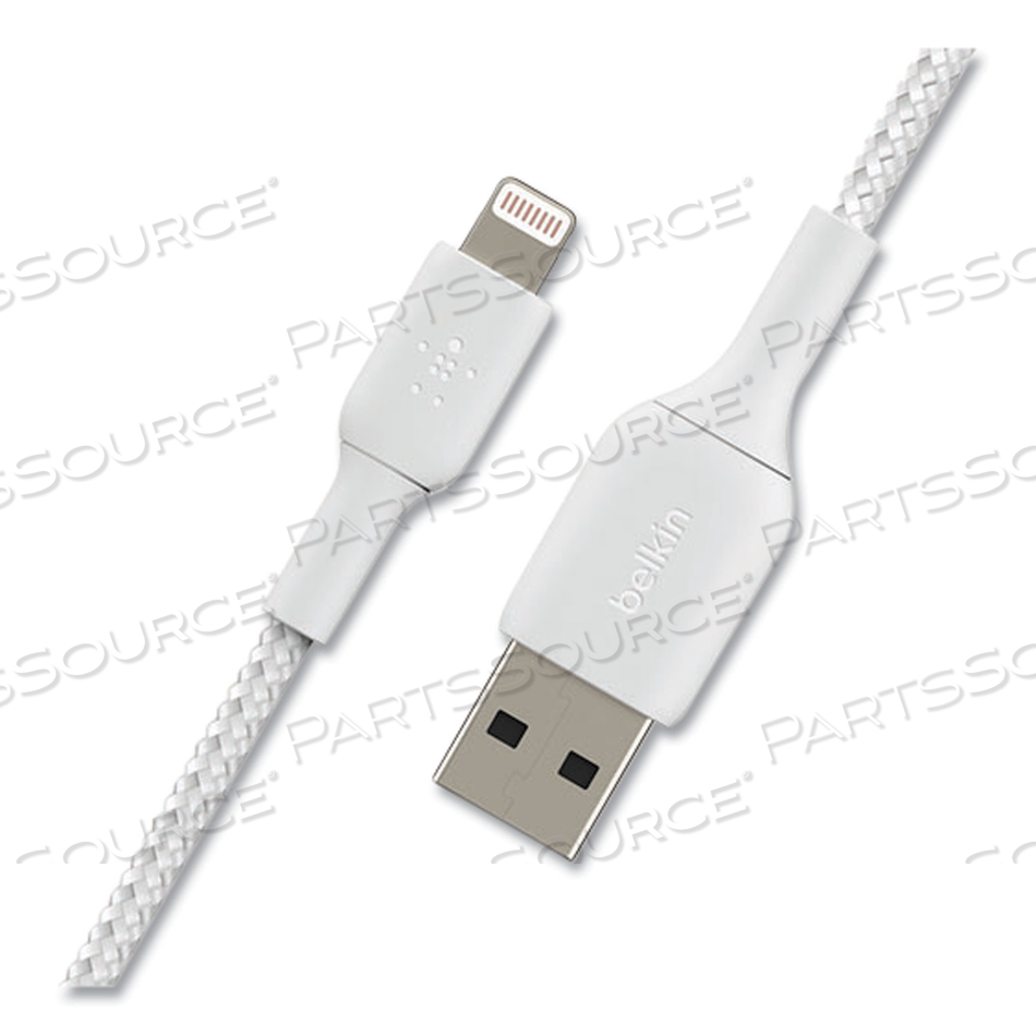 BOOST CHARGE, LIGHTNING CABLE, LIGHTNING MALE TO USB MALE, 3.3 FT, WHITE, FOR APPLE IPAD/IPHONE/IPOD (LIGHTNING) by Belkin BOOST CHARGE, LIGHTNING CABLE, LIGHTNING MALE TO USB MALE, 3.3 FT, WHITE, FOR APPLE IPAD/IPHONE/IPOD (LIGHTNING) by Belkin