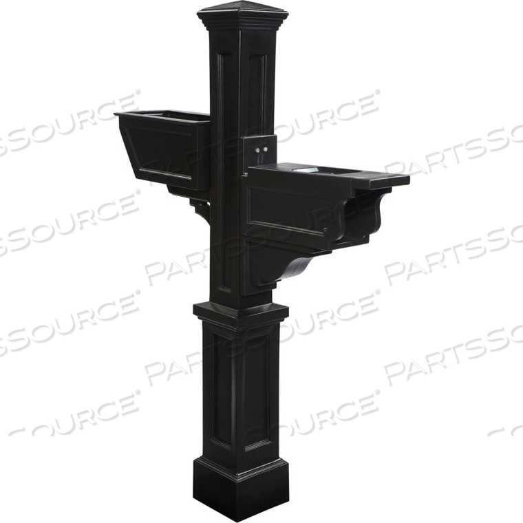 SIGNATURE PLUS MAILBOX POST - 56"H BLACK by Mayne Mail Post Inc SIGNATURE PLUS MAILBOX POST - 56"H BLACK by Mayne Mail Post Inc