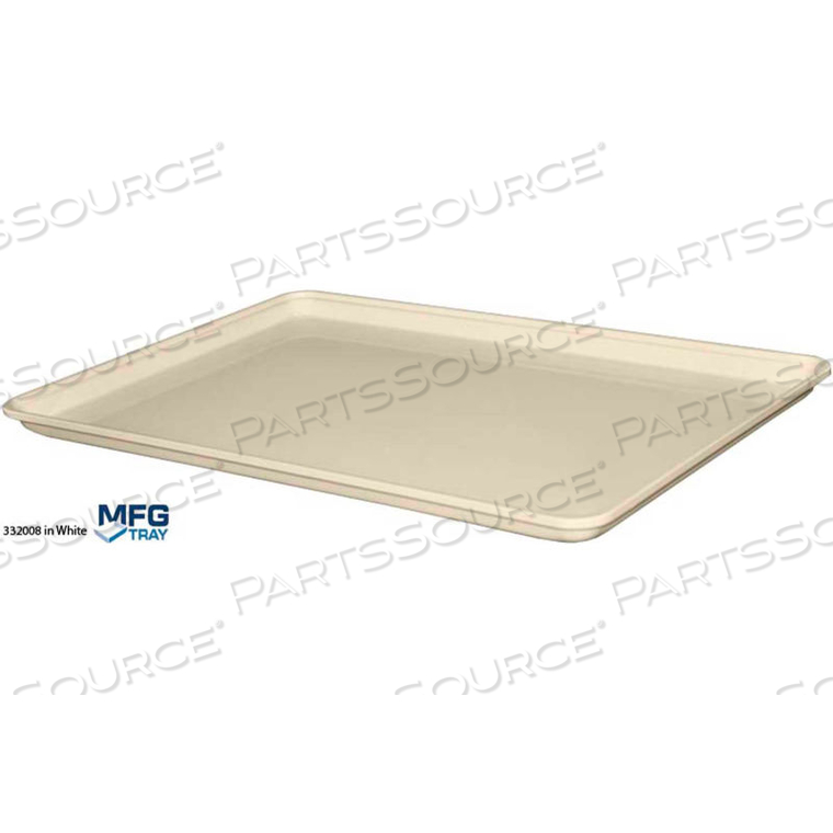 TOTELINE CONVEYOR/ASSEMBLY TRAY 332008-26"LX18"WX1-1/8"H WHITE by Molded Fiberglass