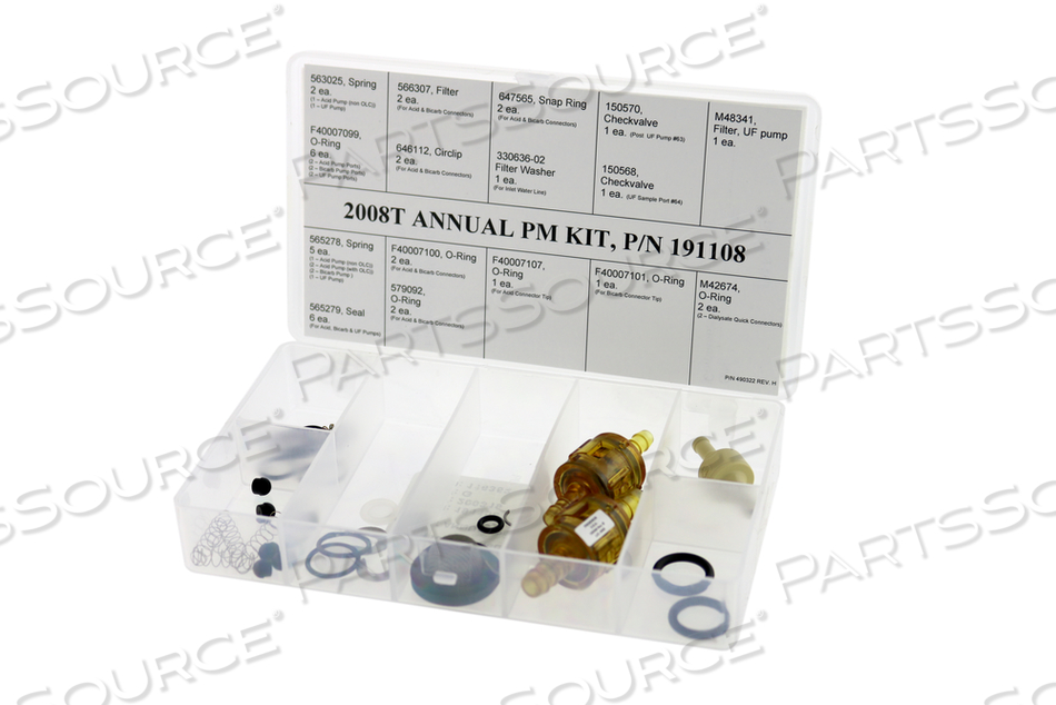 2008 T SERIES ANNUAL PREVENTIVE MAINTENANCE KITS by Fresenius Medical Care