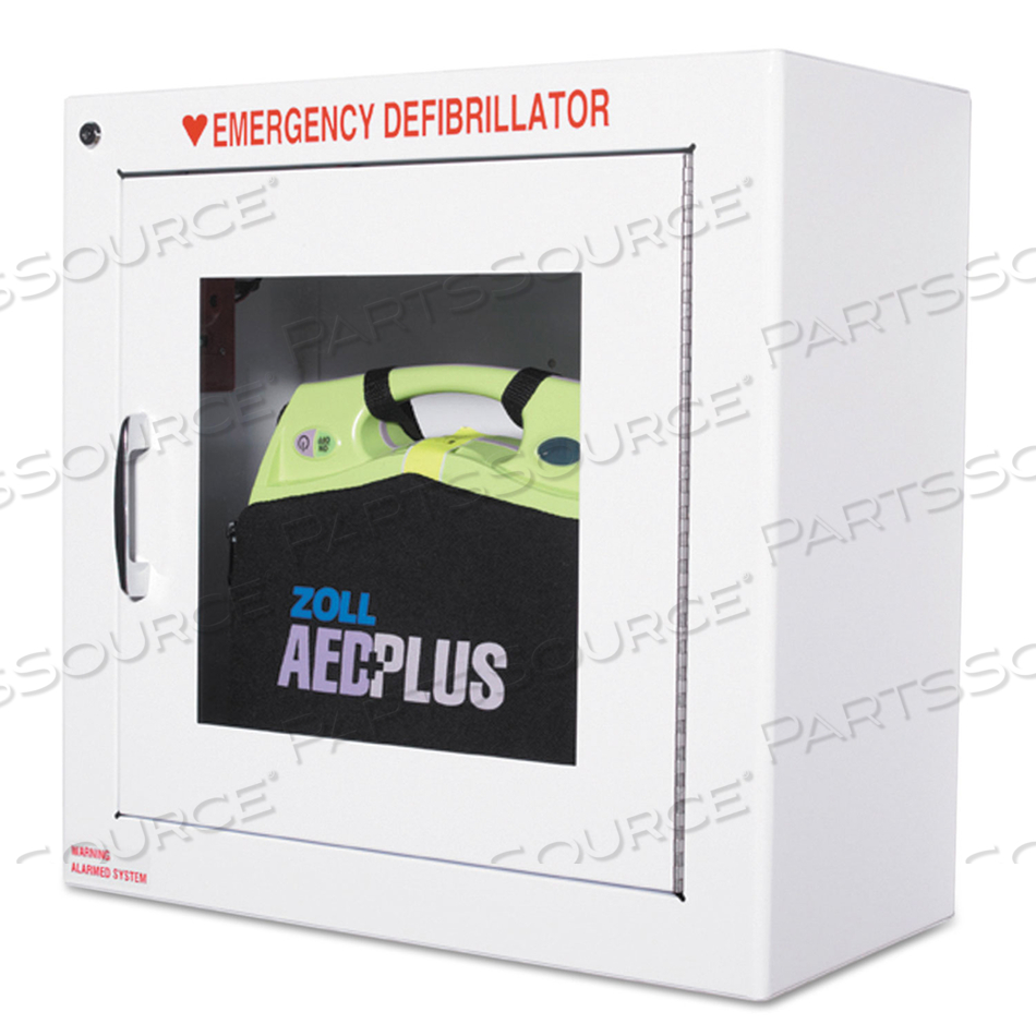 DEFIBRILLATOR CABINET, STEEL, WHITE, WALL MOUNTING, 17-1/2 IN X 17-1/2 IN X 9 IN by ZOLL Medical Corporation