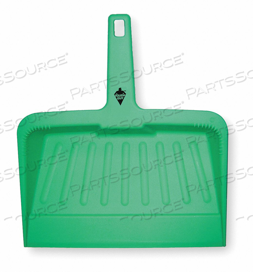 HAND HELD DUST PAN GREEN PLASTIC by Tough Guy