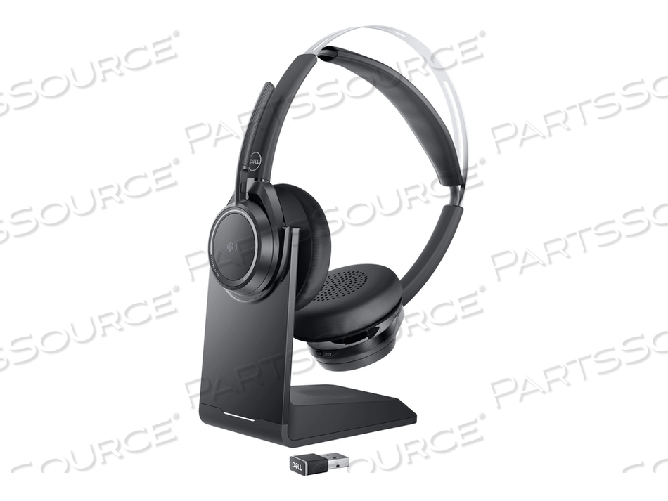 PREMIER WIRELESS ANC HEADSET WL7022, HEADSET, BLUETOOTH, WIRELESS, ACTIVE NOISE CANCELING, USB-A VIA BLUETOOTH ADAPTER, ZOOM CERTIFIED, CERT by Dell Computer