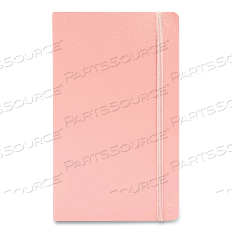 MEDIUM SOFTCOVER NOTEBOOK, 1 SUBJECT, NARROW RULE, BLUSH COVER, 8.25 X 5, 192 SHEETS 