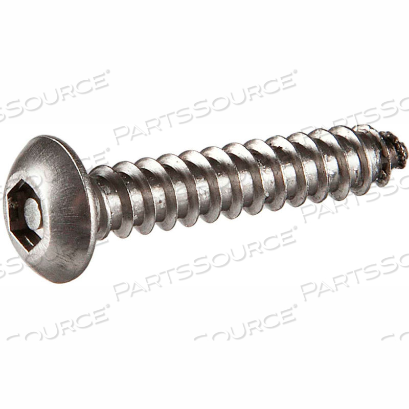 #10AB X 1/2" SECURITY SHEET METAL SCREW - BUTTON SOCKET HEAD - 18-8 STAINLESS STEEL - PKG OF 100 by Tamperproof Screw Company, Inc. #10AB X 1/2" SECURITY SHEET METAL SCREW - BUTTON SOCKET HEAD - 18-8 STAINLESS STEEL - PKG OF 100 by Tamperproof Screw Company, Inc.