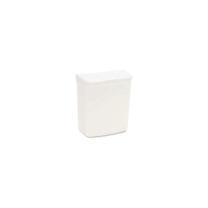 HEALTH GARDS PLASTIC CONVERTIBLE SANITARY NAPKIN RECEPTACLE, WHITE 1 GALLON by Hospital Specialty Company