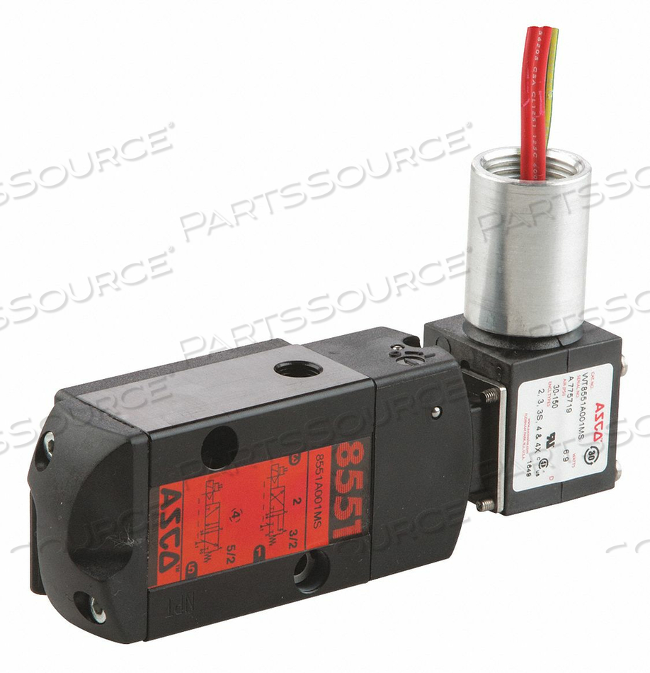 SOLENOID VALVE 3/2 TO 5/2 1/4 IN 24VDC by ASCO Valve, Inc. SOLENOID VALVE 3/2 TO 5/2 1/4 IN 24VDC by ASCO Valve, Inc.