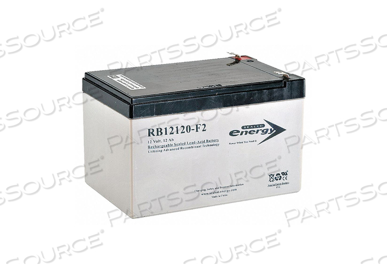 BATTERY, SEALED LEAD ACID, 12V, 15 AH, FASTON 