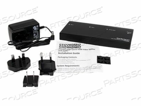 SPLIT AN HDMI AUDIO AND VIDEO SIGNAL TO TWO DISPLAYS SIMULTANEOUSLY - HDMI SIGNA by StarTech.com Ltd.