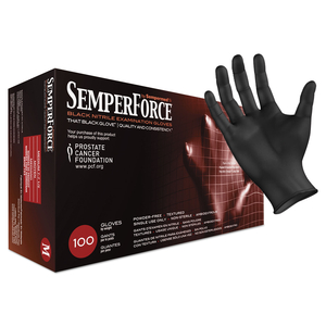 SEMPERFORCE GLOVES, BLACK, MEDIUM, 1,000/CARTON by SemperForce