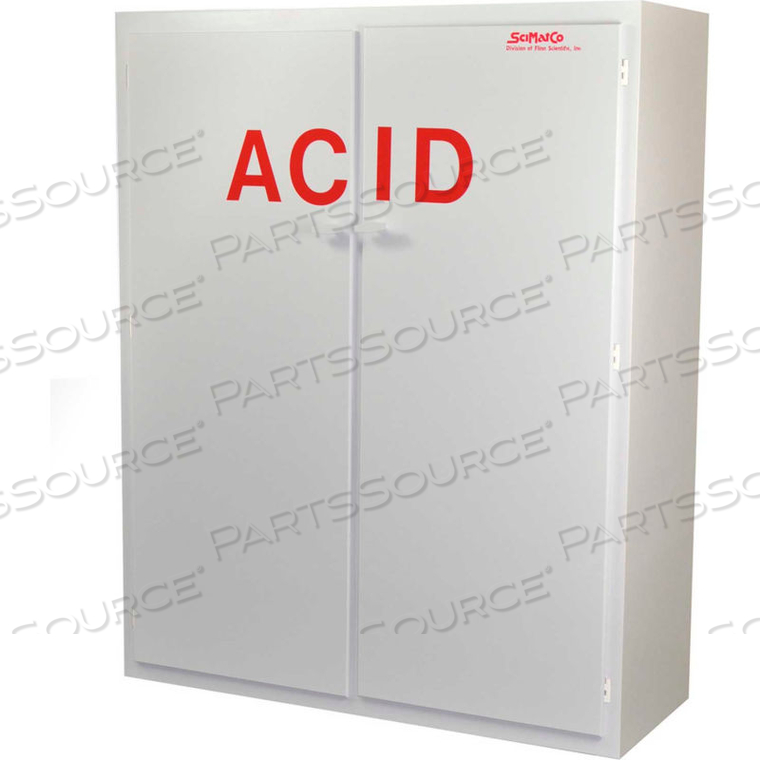100X2.5 LITER, POLYPROPYLENE ACID CABINET, 48"W X 18-1/2"D X 60"H by Scimatco