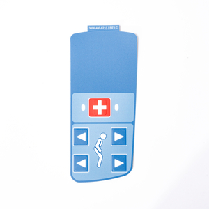 LEFT HAND INNER NURSE CALL LABEL FOR 3002 S3 SIGNATURE/PATRIOT MEDSURG BED - BLUE by Stryker Medical