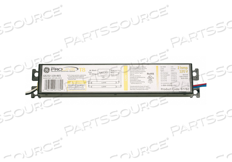 ELECTRONIC BALLAST T8 LAMPS 347V 